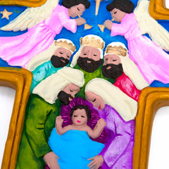 Nativity Cross - Medium-Siesta Crafts