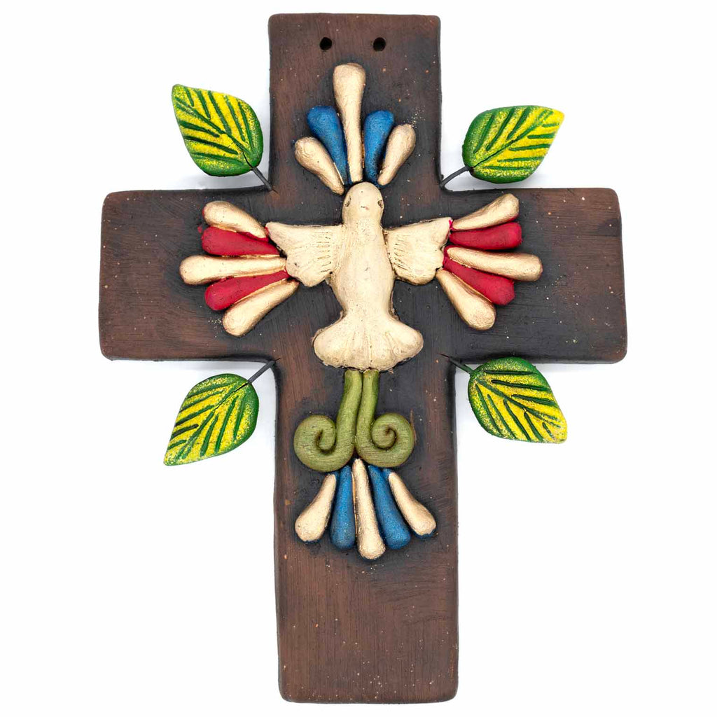 Mexican Dove Cross Ceramic-Siesta Crafts