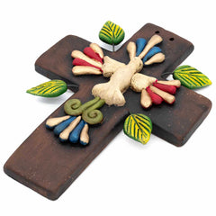 Mexican Dove Cross Ceramic-Siesta Crafts