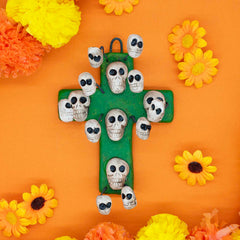 Day of The Dead Skull Crosses - 15cm