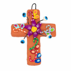 Ojos de Dios Ceramic Crosses 15cm-Siesta Crafts