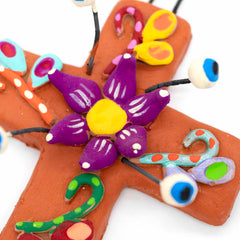Ojos de Dios Ceramic Crosses 15cm-Siesta Crafts