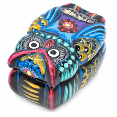 Mexican Painted Owl Trinket Box-Siesta Crafts