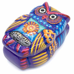 Mexican Painted Owl Trinket Box-Siesta Crafts