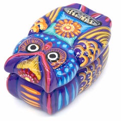 Mexican Painted Owl Trinket Box-Siesta Crafts