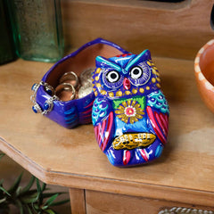 Mexican Painted Owl Trinket Box