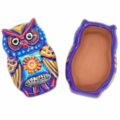 Mexican Painted Owl Trinket Box-Siesta Crafts
