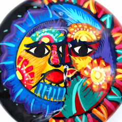 Mexican Painted Sun and Moon Trinket Box-Siesta Crafts