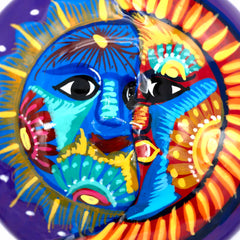 Mexican Painted Sun and Moon Trinket Box-Siesta Crafts