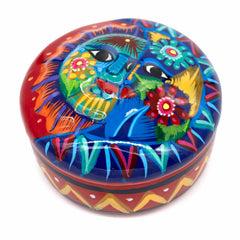 Mexican Painted Sun and Moon Trinket Box-Siesta Crafts
