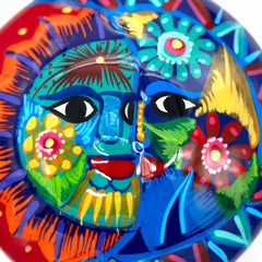 Mexican Painted Sun and Moon Trinket Box-Siesta Crafts