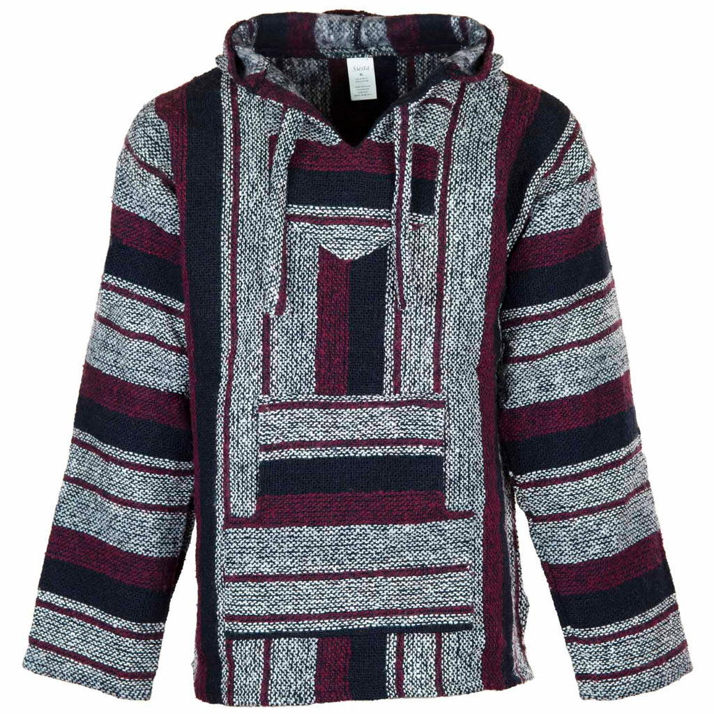 Baja Top - Maroon, Black and White-Siesta Crafts