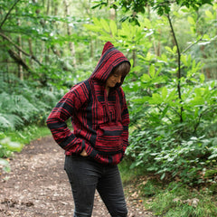 Baja Top - Red and Black-Siesta Crafts