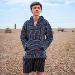 Nepalese Stripe Summer Shorts-Siesta Crafts