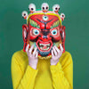 Artisan Red Bhairab Mask No.361-Siesta Crafts