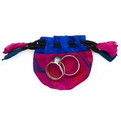 Recycled Sari Ring Pouch-Siesta Crafts