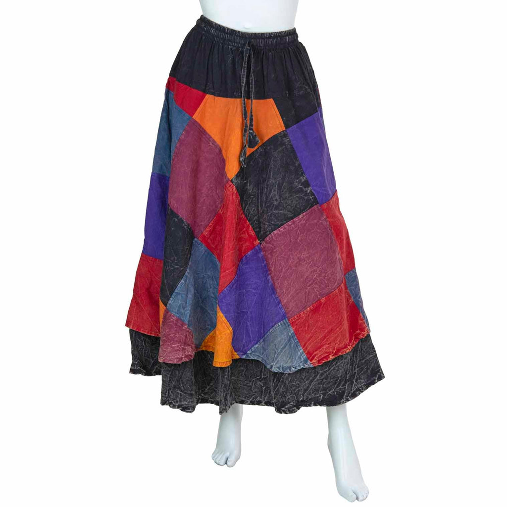 Patch Stonewash Skirt-Siesta Crafts