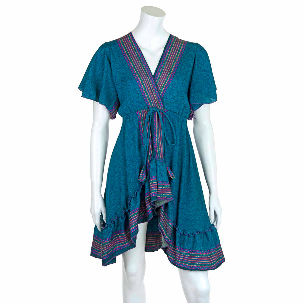 Recycled Sari Waterfall Top-Siesta Crafts