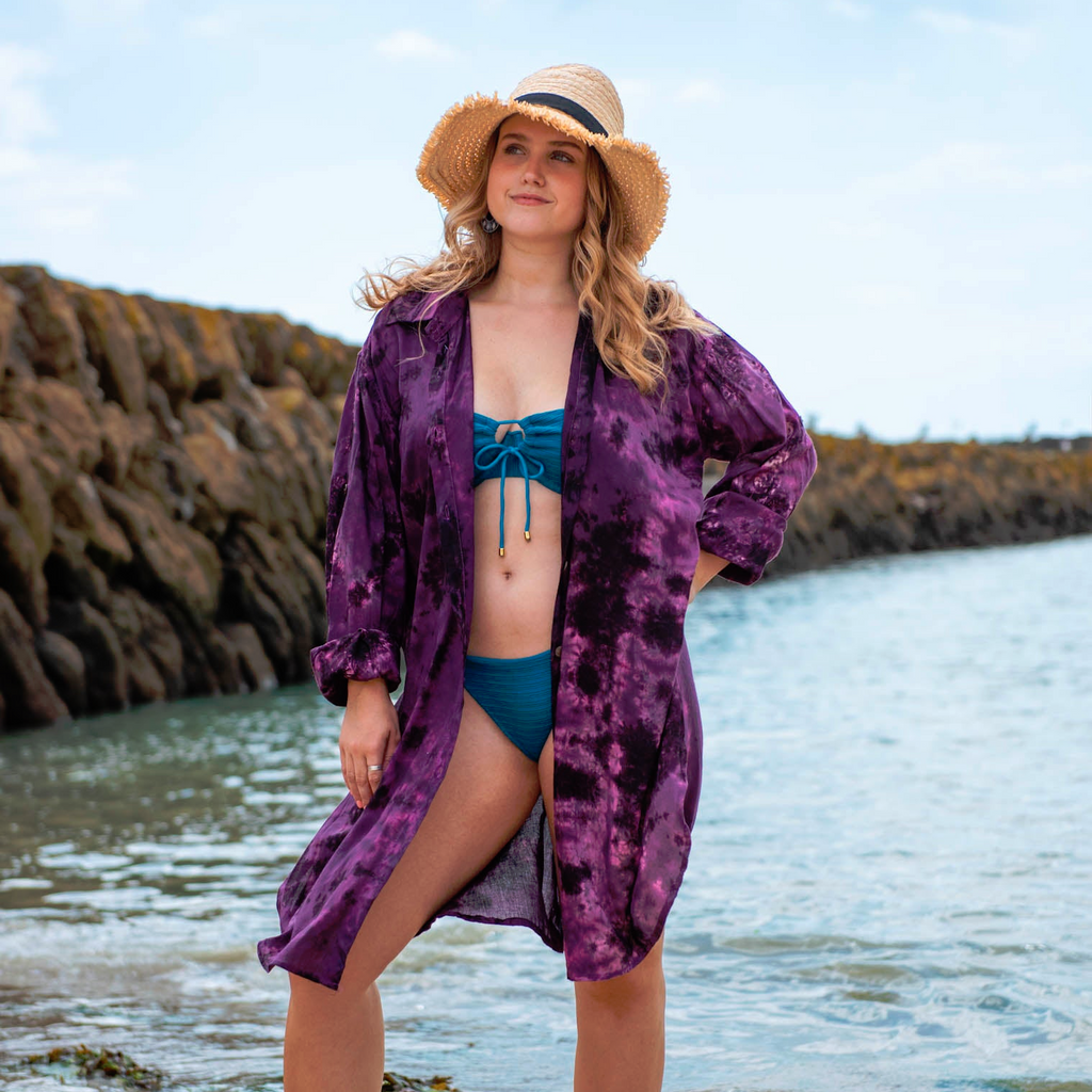Tonal Tie Dye Shirt Dress – Siesta Crafts
