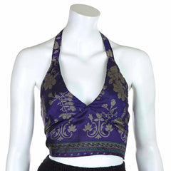 Recycled Sari Bralette Halter Top-Siesta Crafts