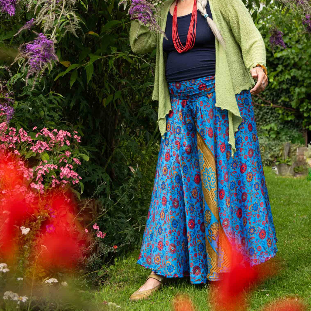 Recycled Sari Palazzo Pants-Siesta Crafts