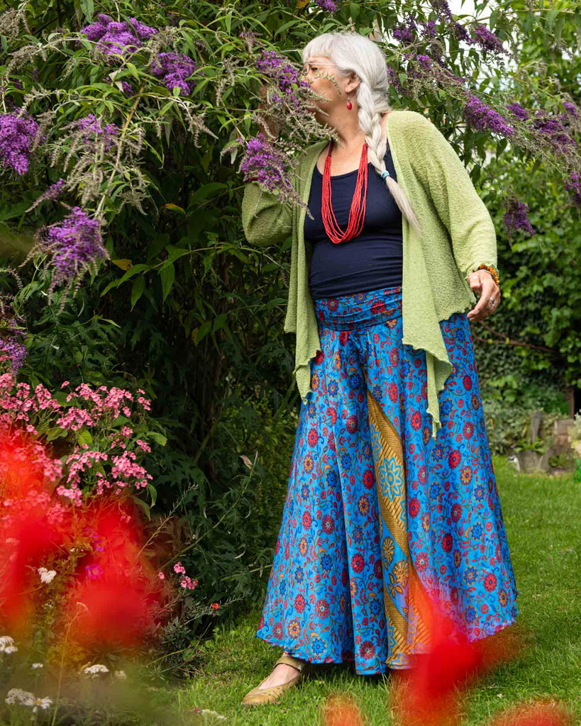 Recycled Sari Palazzo Pants-Siesta Crafts
