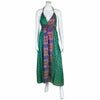 Recycled Sari Tie Up Halter Dress-Siesta Crafts