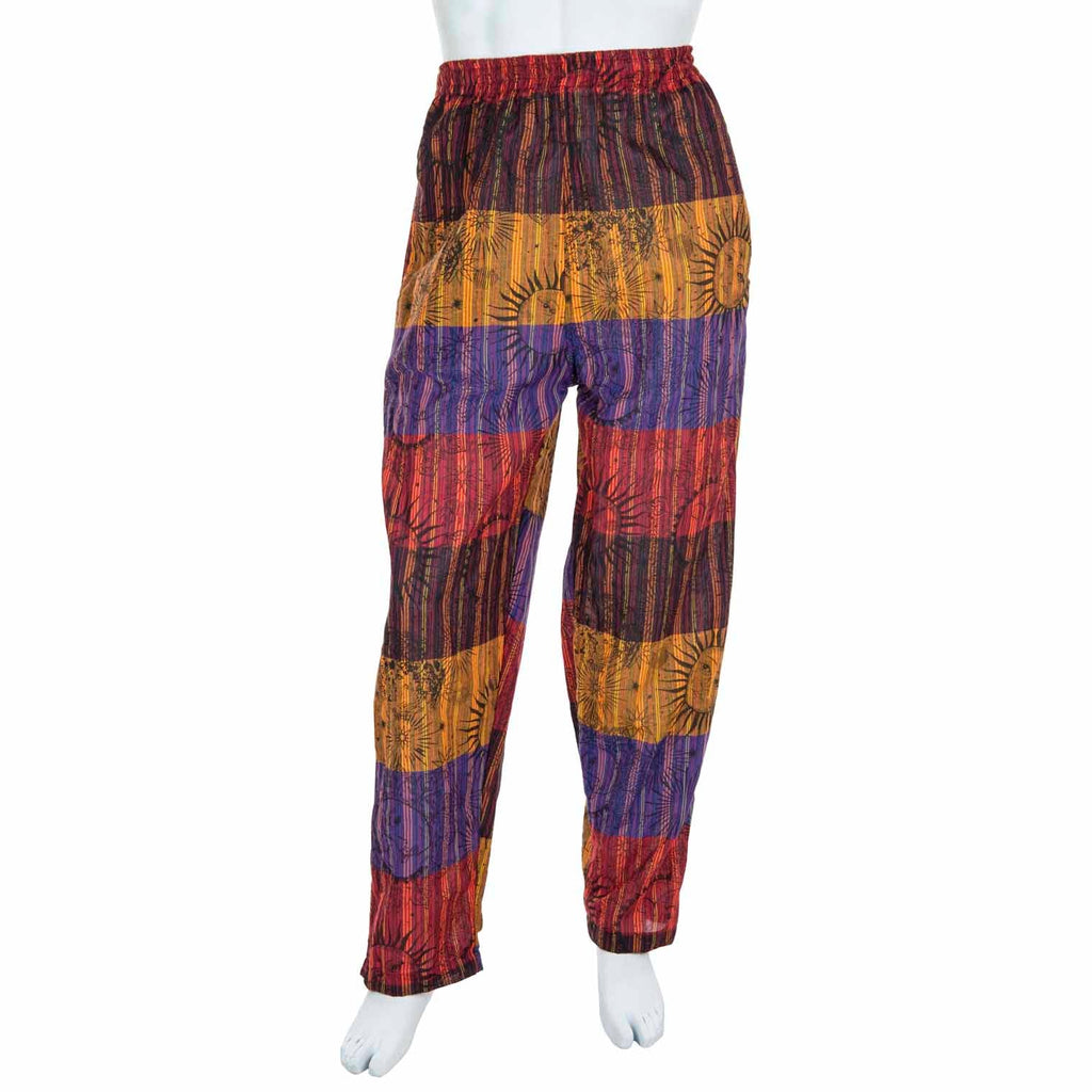 Solar Stripe Straight Trousers-Siesta Crafts