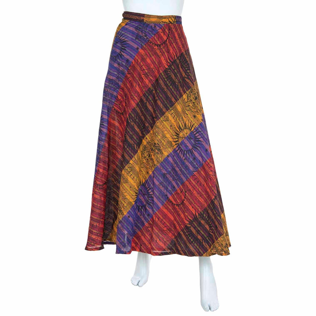Solar Stripe Wrap Skirt-Siesta Crafts