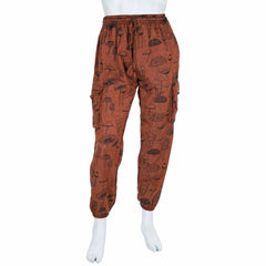 Mushroom Print Combat Trousers-Siesta Crafts