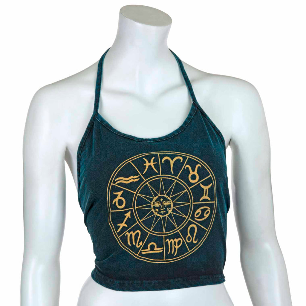 Zodiac Design Halter Neck Top-Siesta Crafts