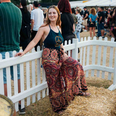 Festival Print Wrap Trousers