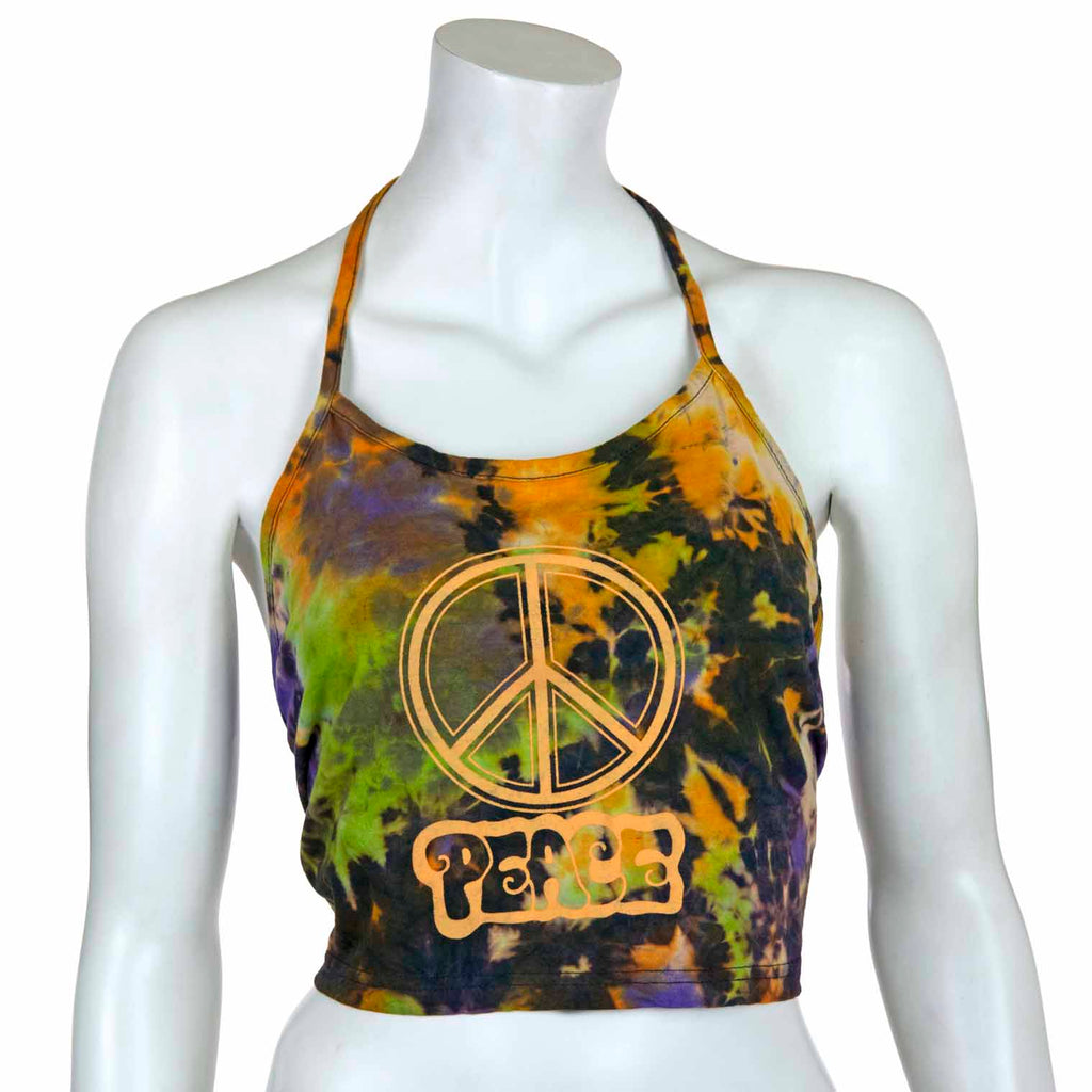 Peace Design Halter Neck Top-Siesta Crafts