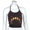 Moon Phases Design Halter Neck Top-Siesta Crafts