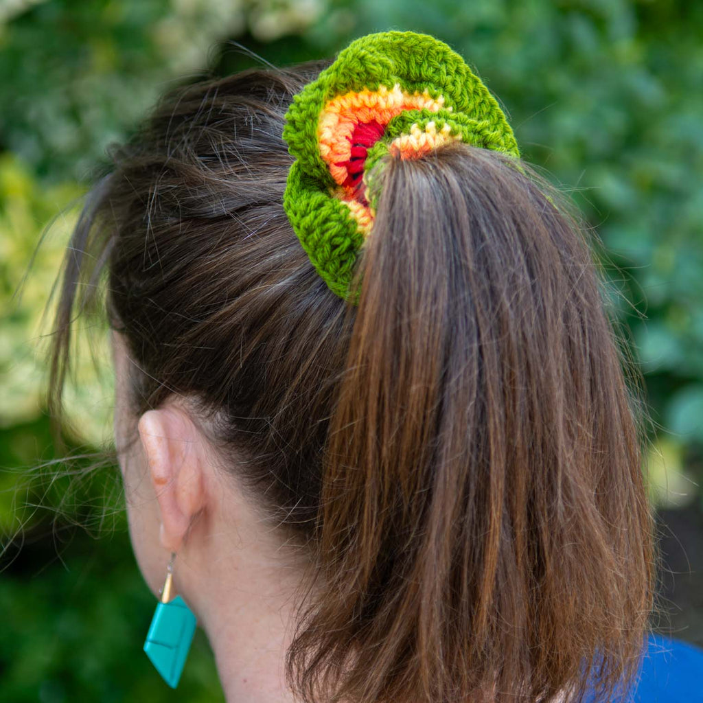 Rainbow Crochet Scrunchie-Siesta Crafts