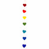String of Felt Rainbow Hearts-Siesta Crafts