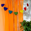 String of Felt Rainbow Hearts-Siesta Crafts