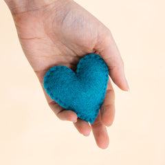 Set of Seven Felt Hearts-Siesta Crafts