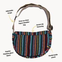 Half Moon Gheri Bag-Siesta Crafts