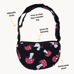 Half Moon Mushroom Bag-Siesta Crafts