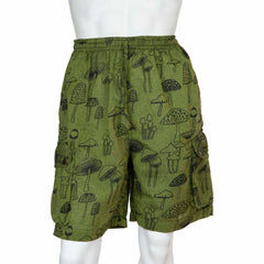 Mushroom Print Combat Shorts-Siesta Crafts