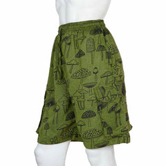 Mushroom Print Combat Shorts-Siesta Crafts