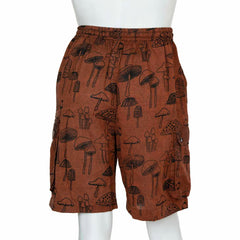 Mushroom Print Combat Shorts-Siesta Crafts