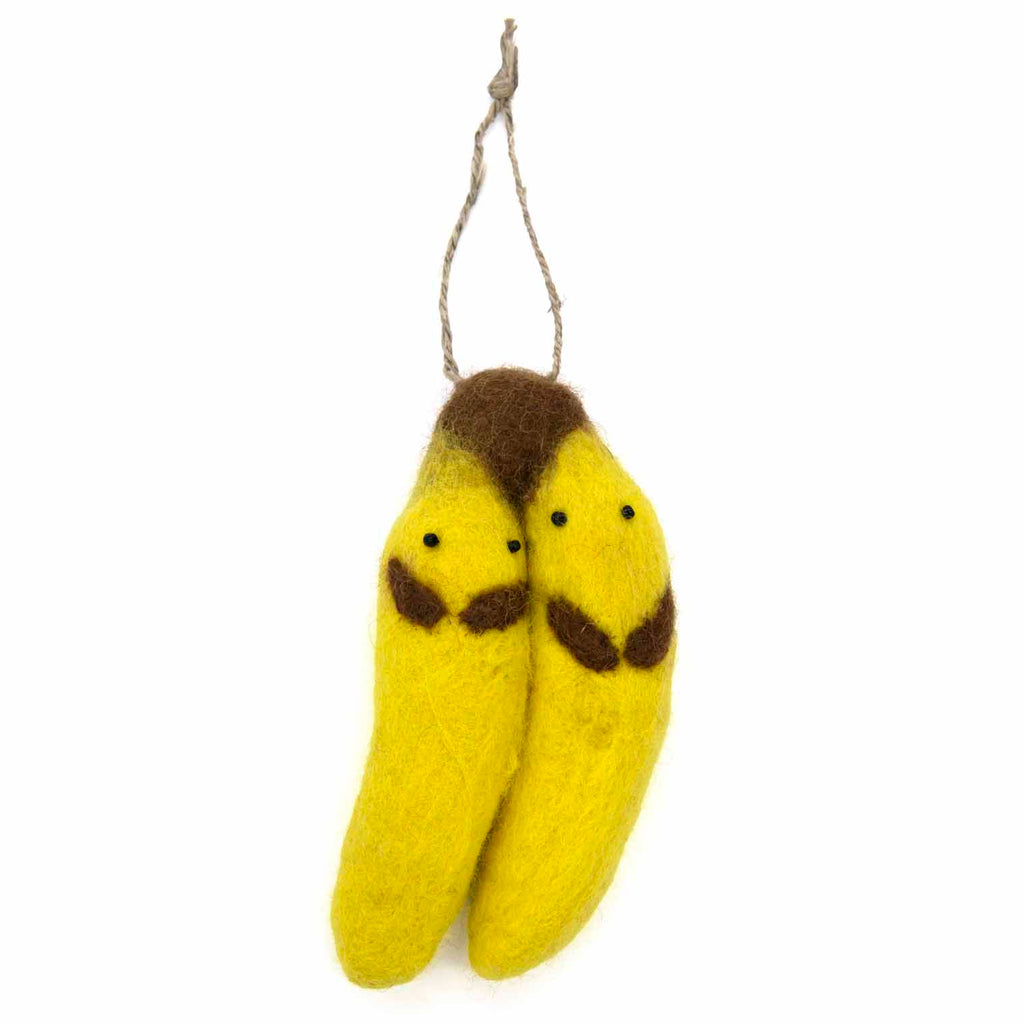 Banana Pair Felt Hanging Decoration-Siesta Crafts