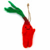 Wonky Carrot Felt Hanging Decoration-Siesta Crafts