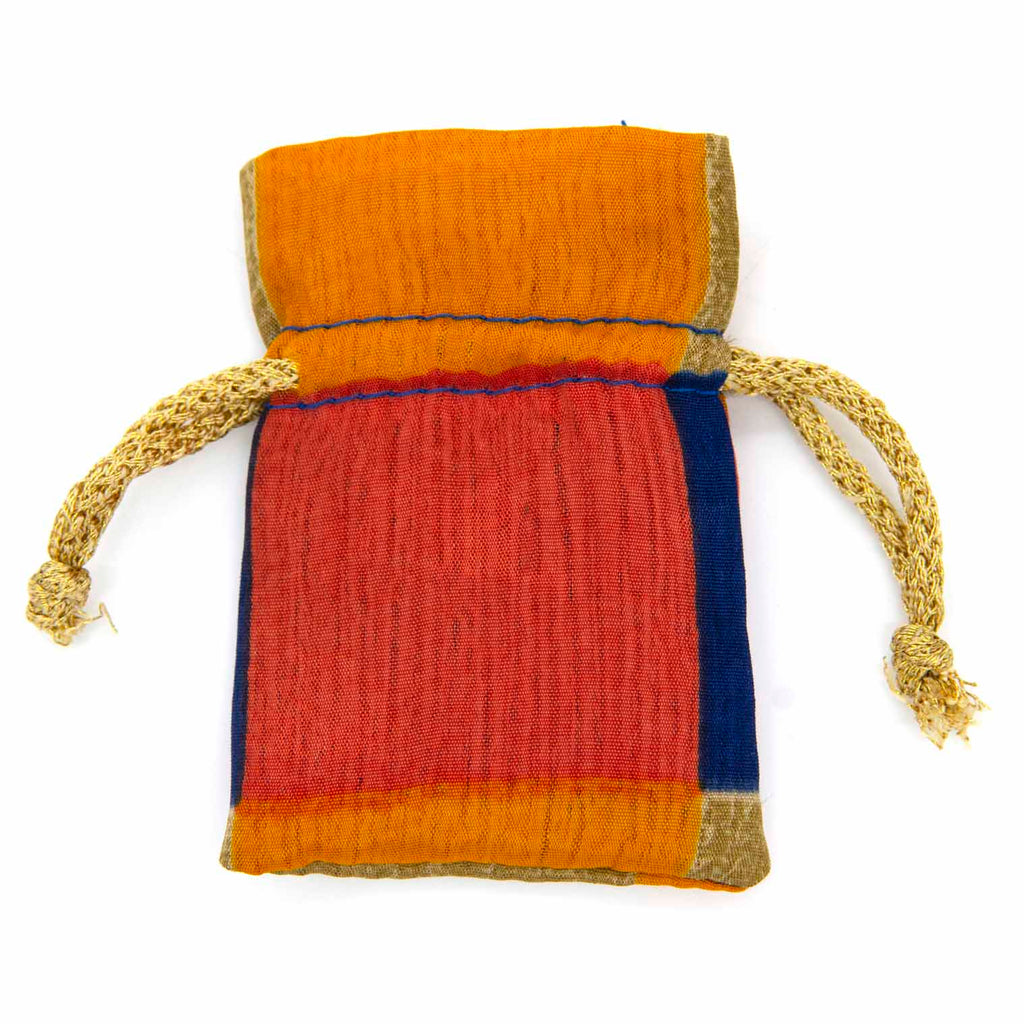 Mini Recycled Sari Jewellery Pouch-Siesta Crafts