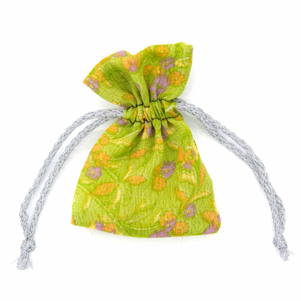 Mini Recycled Sari Jewellery Pouch-Siesta Crafts