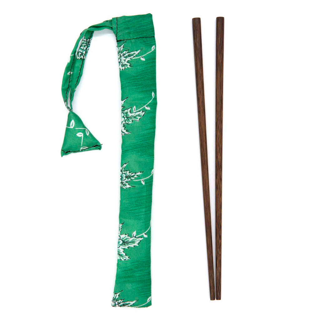 Recycled Sari Chopstick Pouch-Siesta Crafts