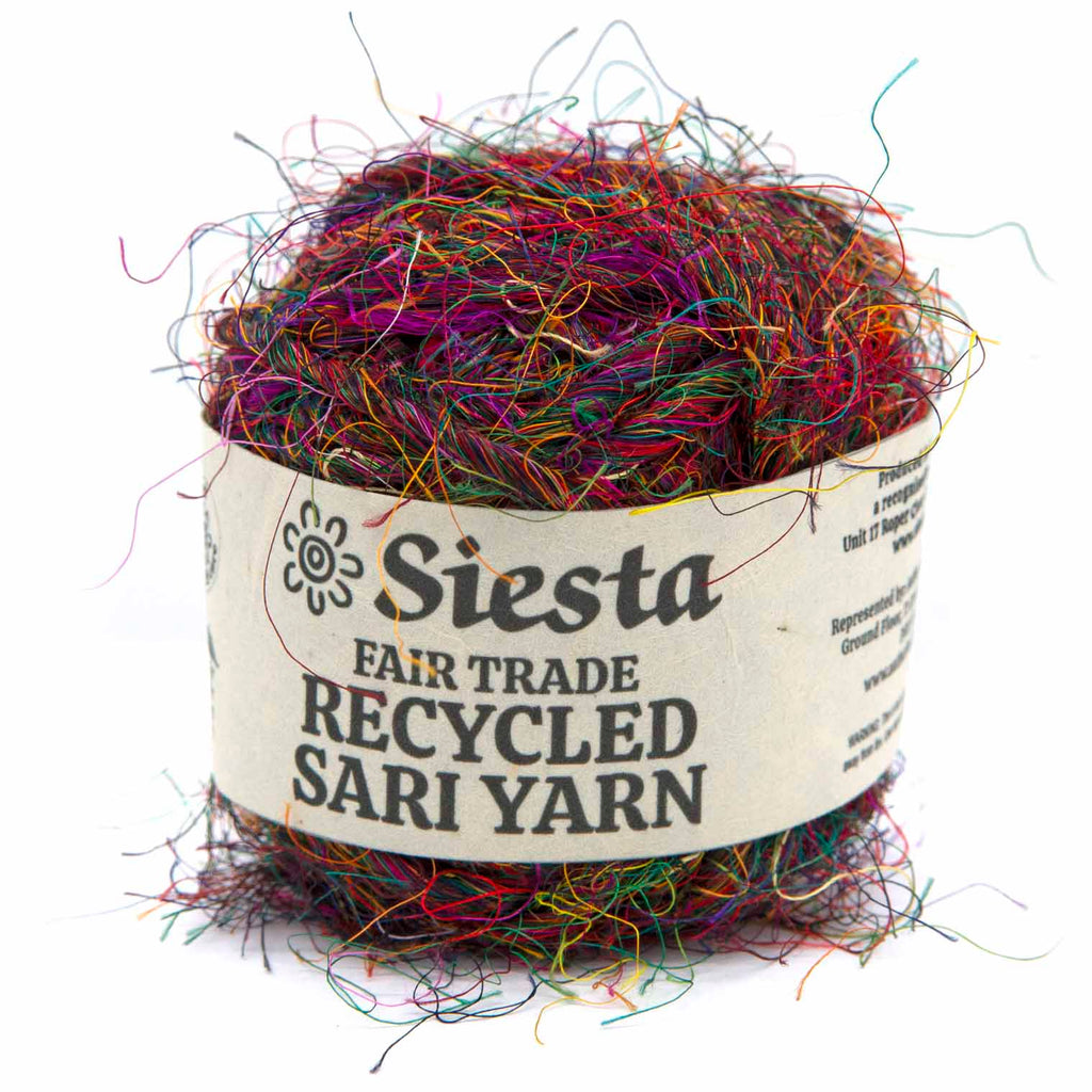 Recycled Sari Material Yarn-Siesta Crafts