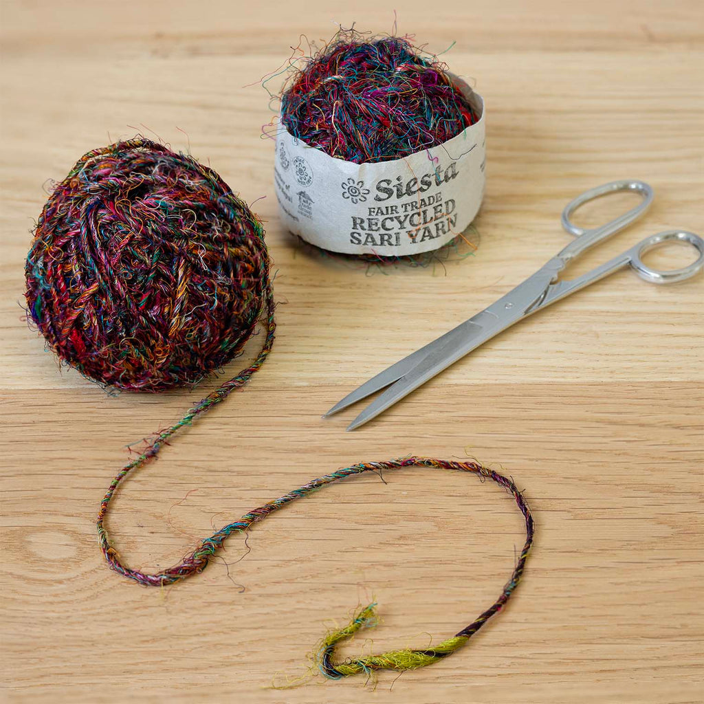 Recycled Sari Material Yarn-Siesta Crafts